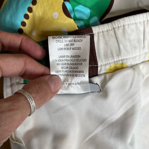 B. Smart Women Colorful Retro Mod Floral Strapless Cotton Fit Flare Dress size 6 - Picture 8 of 8